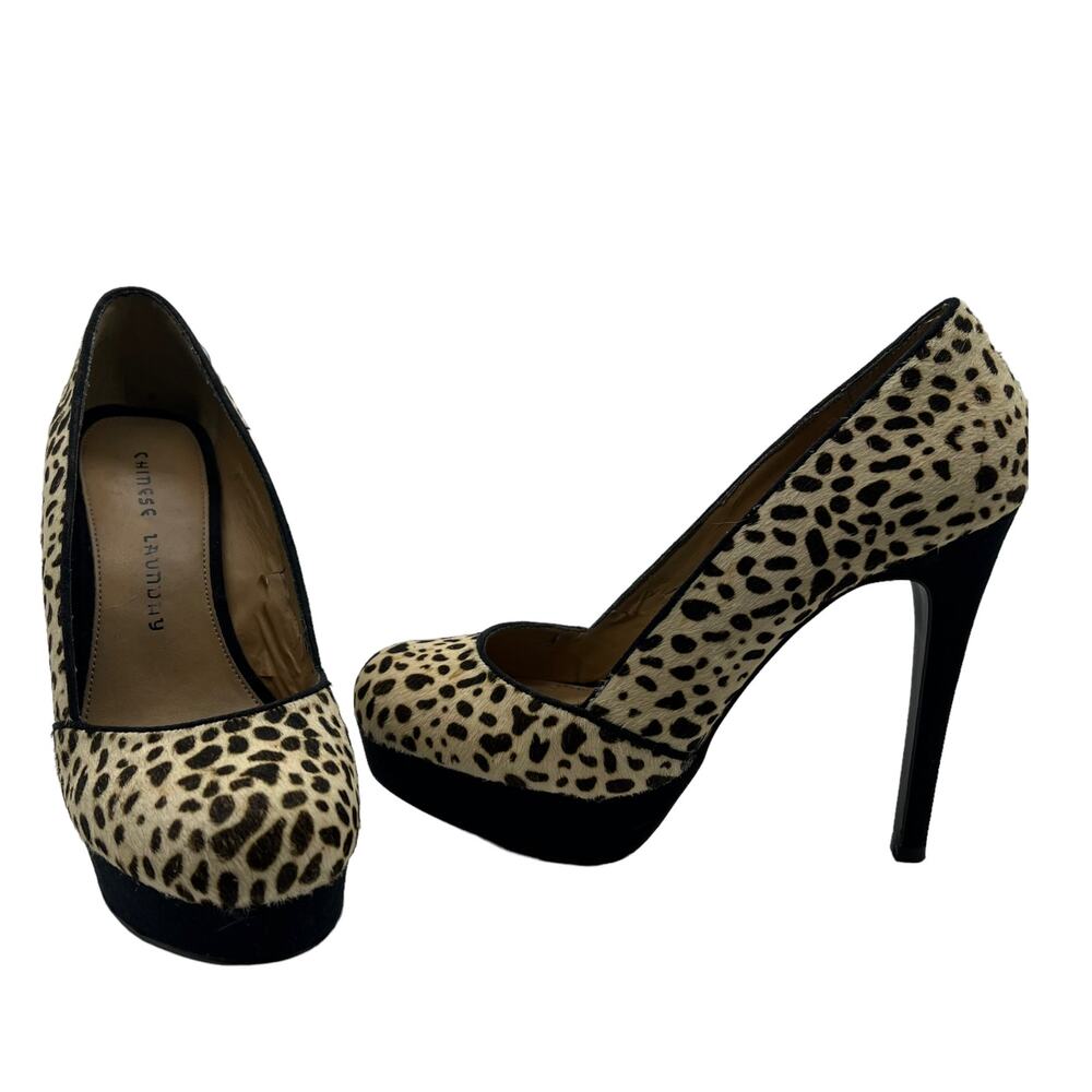 Chinese Laundry Women's Wave Length Platform Pump Animal Print Size 8
